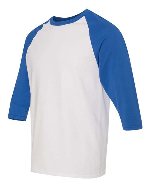 Unisex Heavy Cotton™ Raglan Three-Quarter Sleeve T-Shirt - Image 2