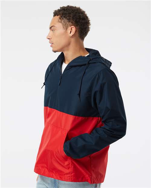 Unisex Lightweight Quarter-Zip Windbreaker Pullover Jacket - Image 4