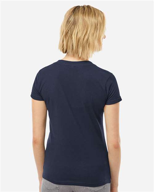Women's Fine Jersey V-Neck T-Shirt - Image 5