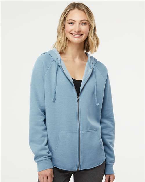 Women's California Wave Wash Full-Zip Hooded Sweatshirt - Image 3