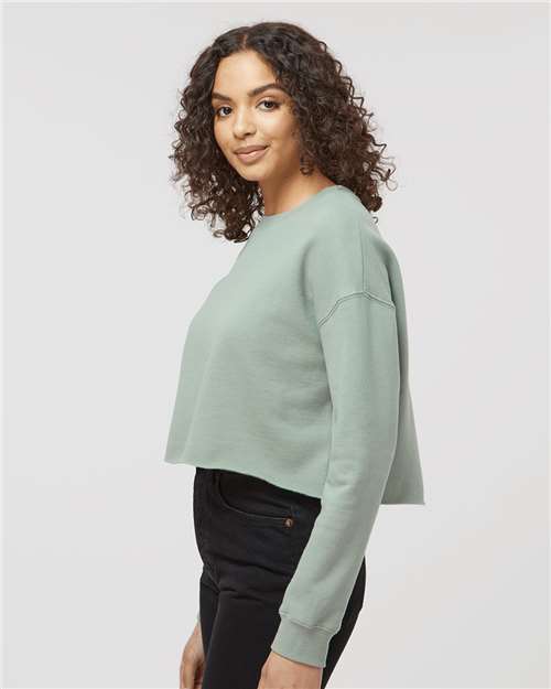 Women's Lightweight Crop Crewneck Sweatshirt - Image 4